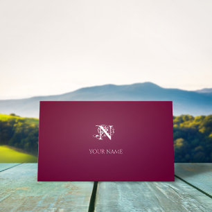 Carte De Visite Nouveau Crimson Golden