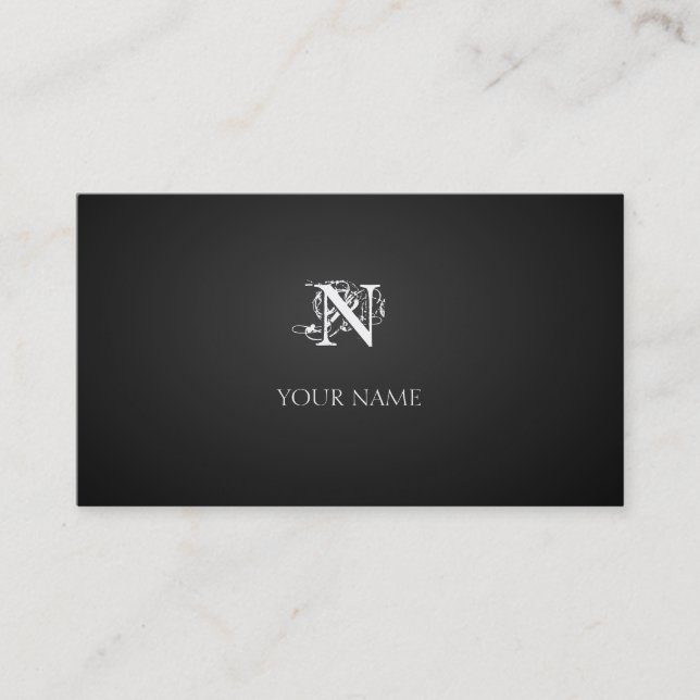 Carte De Visite Nouveau graphite (Devant)