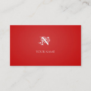 Carte De Visite Nouveau rouge
