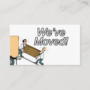 Carte De Visite Nouvelle adresse que nous avons déplacée Office