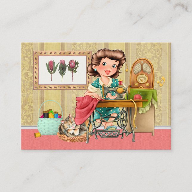 Carte De Visite NOUVELLE couture / Fauteuil / Mode (Devant)