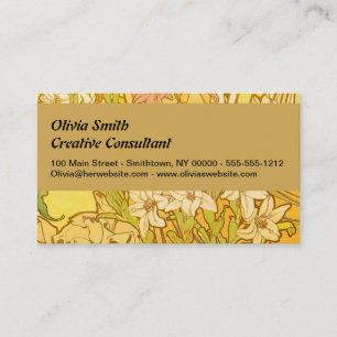 Carte De Visite Nouvelle Lily flowers