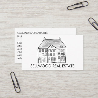 Carte De Visite Nouvelle maison Courtier immobilier moderne Agent 