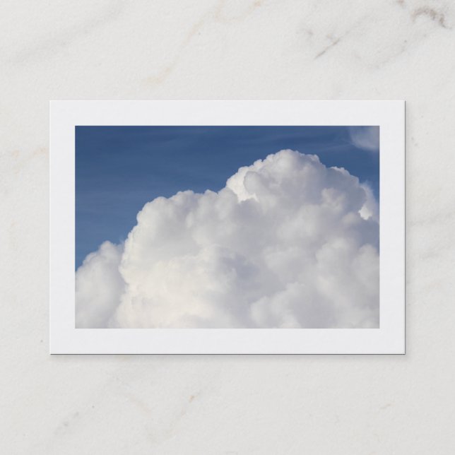 Carte De Visite Nuage Cumulus (Bordé) (Devant)