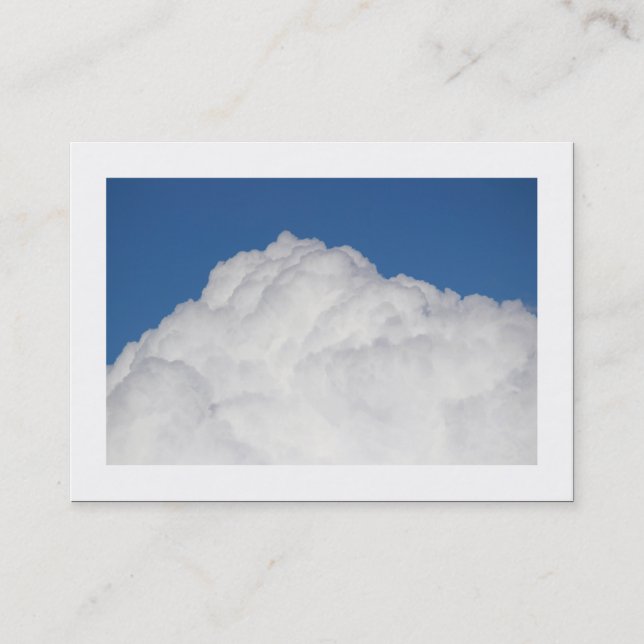 Carte De Visite Nuage Cumulus (Bordé) (Devant)