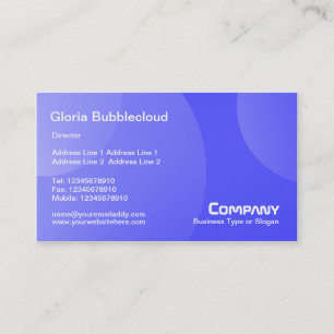 Carte De Visite Nuage de bulle - Shades Blue II