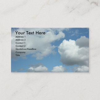 Carte de visite nuages