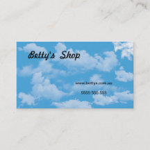 Carte de visite nuages