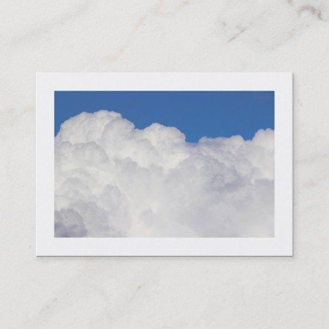 Carte De Visite Nuages Cumulus (Bordé) (Devant)