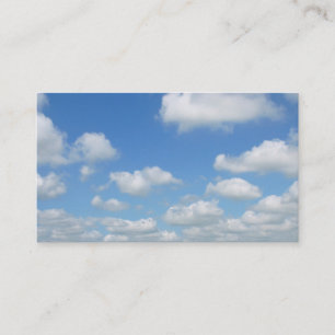 Carte De Visite Nuages d'air frais de ciel bleu
