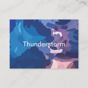 Carte De Visite Nuages de tempête colorés 