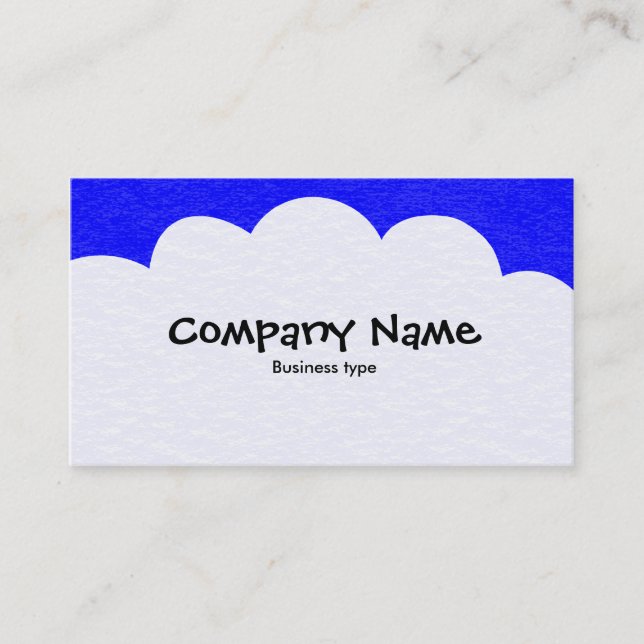 Carte De Visite Nuages fluides - Bleu (Devant)