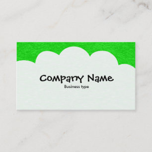 Carte De Visite Nuages fluides - Vert