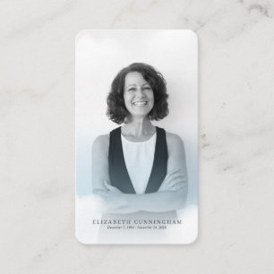 Carte De Visite Nuages funéraires commémoratifs au ciel Photo mode