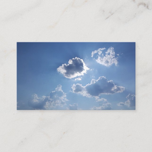Carte De Visite Nuages pelucheux (Devant)