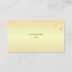 Carte De Visite Nuances d'or élégantes et points d'or
