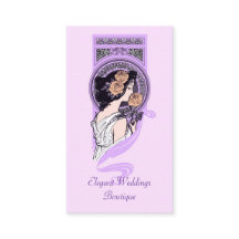 Carte de visite nuptiale de boutique de nouveau