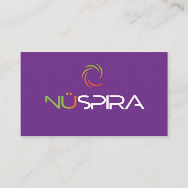 Carte de visite NuSpira (Devant)