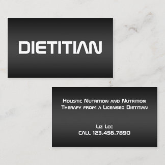 Carte De Visite Nutrition Trainer Dietitian Foodie