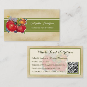 Carte De Visite Nutritionniste en Alimentation Complète