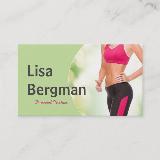Carte De Visite Nutritionniste personnel professionnel (Devant)
