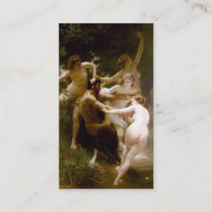 Carte De Visite Nymphes et satyre, William-Adolphe Bouguereau