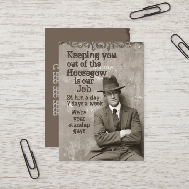 Carte De Visite Obligations vintages de cautionnement de fusil (Devant/Arrière en situation)