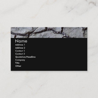 Carte De Visite Obscurité desséchée de la terre