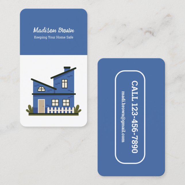 Carte De Visite Observateur de la maison (Devant / Derrière)