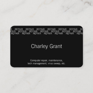 Carte De Visite Occupation par répétition de mots (Réparation)