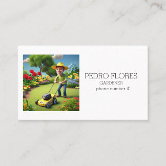 CARTE DE VISITE " OCCUPATIONS, GARDENER "