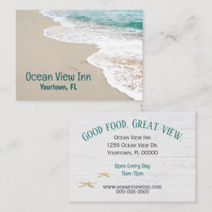 Carte De Visite Ocean Beach Avec Starfish
