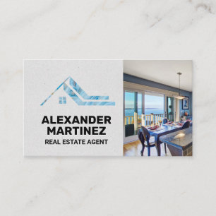 Carte De Visite Ocean Front House   Logo immobilier