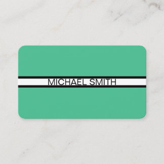 Carte De Visite Ocean Green Professional Blanc Noir