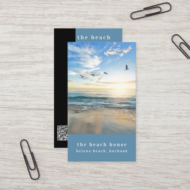 Carte De Visite Ocean Photo Beach Guest House (Devant/Arrière en situation)