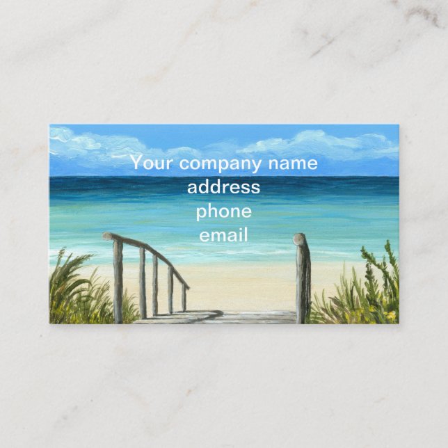 Carte De Visite Ocean Sea Beach 147 (Devant)