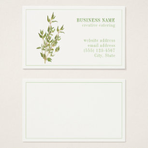 CARTE DE VISITE Oceana THYME FRAIS