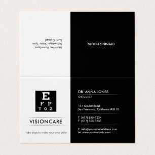 Carte De Visite Oculiste   optican