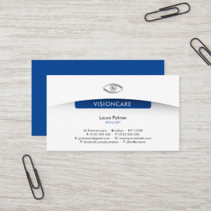Carte De Visite Oculiste   Optican Professional