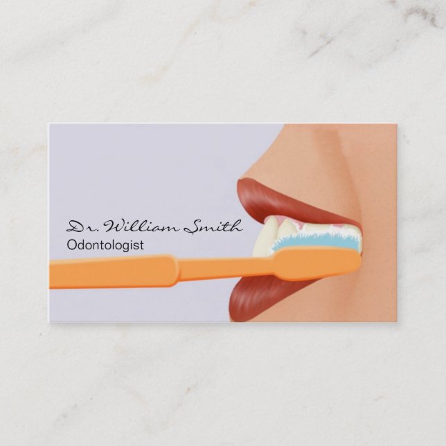 Carte De Visite Odontologist/Dentist/Dentaire (Devant)