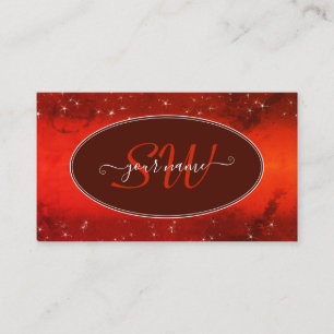 Carte De Visite Oeil Attraper Rouge Marbre Parties scintillant Éto