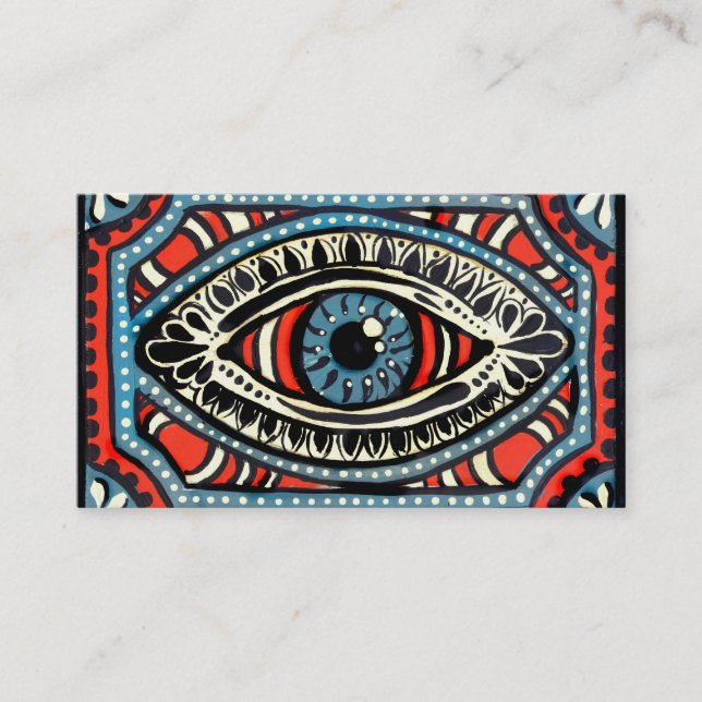 Carte De Visite Oeil bleu de gitans (Devant)