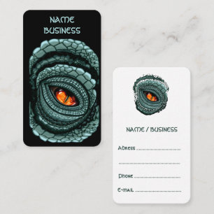 Carte De Visite Œil de prédateur reptile primal