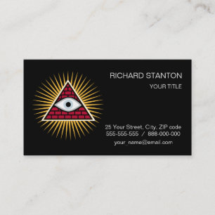 Carte De Visite Oeil freemasonique