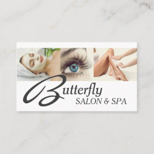 Carte De Visite Oeil Lashes Extensions Wax Facials Spa Salon Beaut