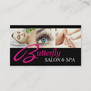 Carte De Visite Oeil Lashes Extensions Wax Facials Spa Salon Beaut