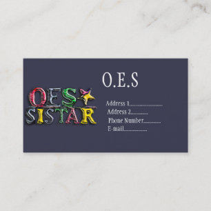 Carte De Visite OES Sistar