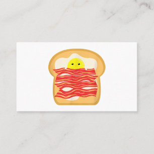 Carte De Visite Oeuf Amusant Dans Un T-Shirt Lit Bacon - Brea Nour