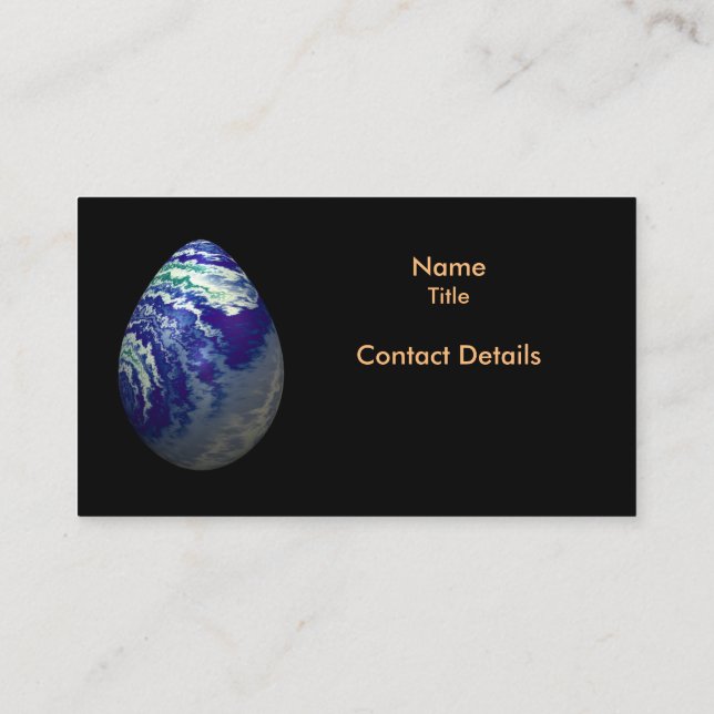 Carte De Visite Oeuf avec des nuages (Dos)