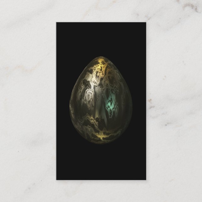 Carte De Visite Oeuf en métal fondu (Devant)